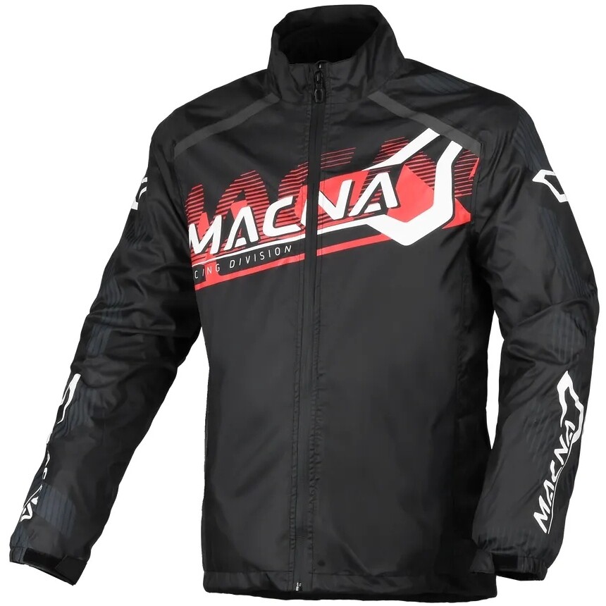 Veste imperméable Macna Rainossi noire/rouge
