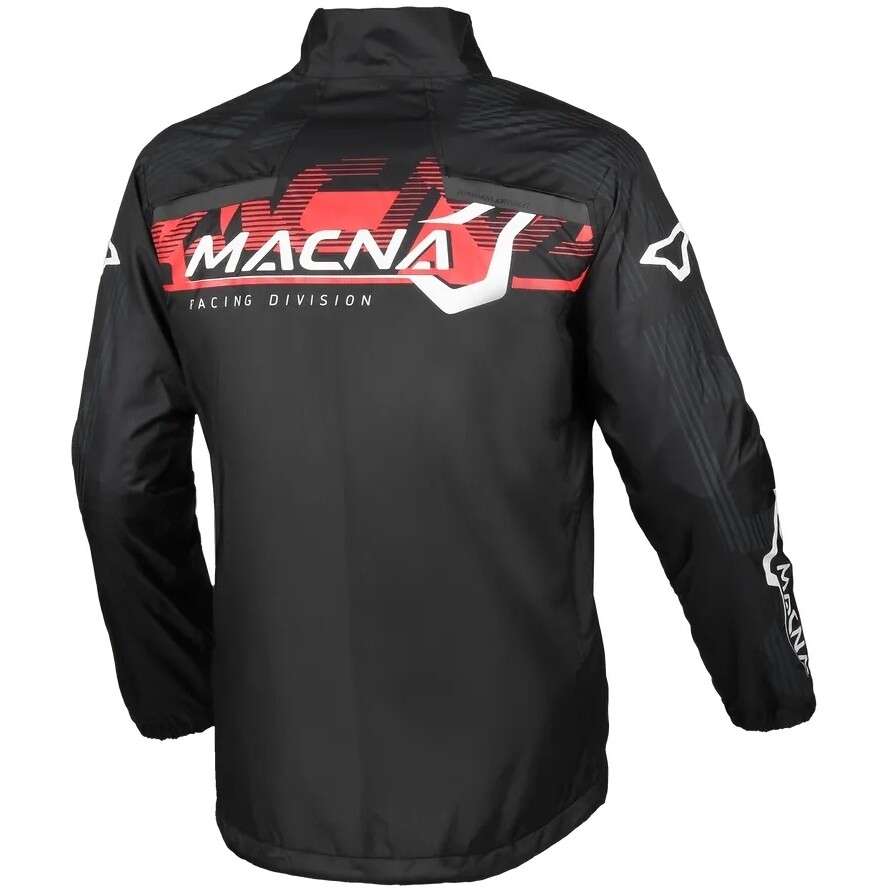 Veste imperméable Macna Rainossi noire/rouge