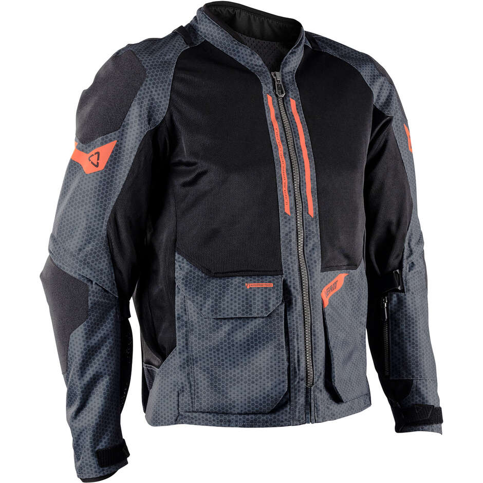 Veste Leatt FlowTour 4.5 Short ADV Gris Fer