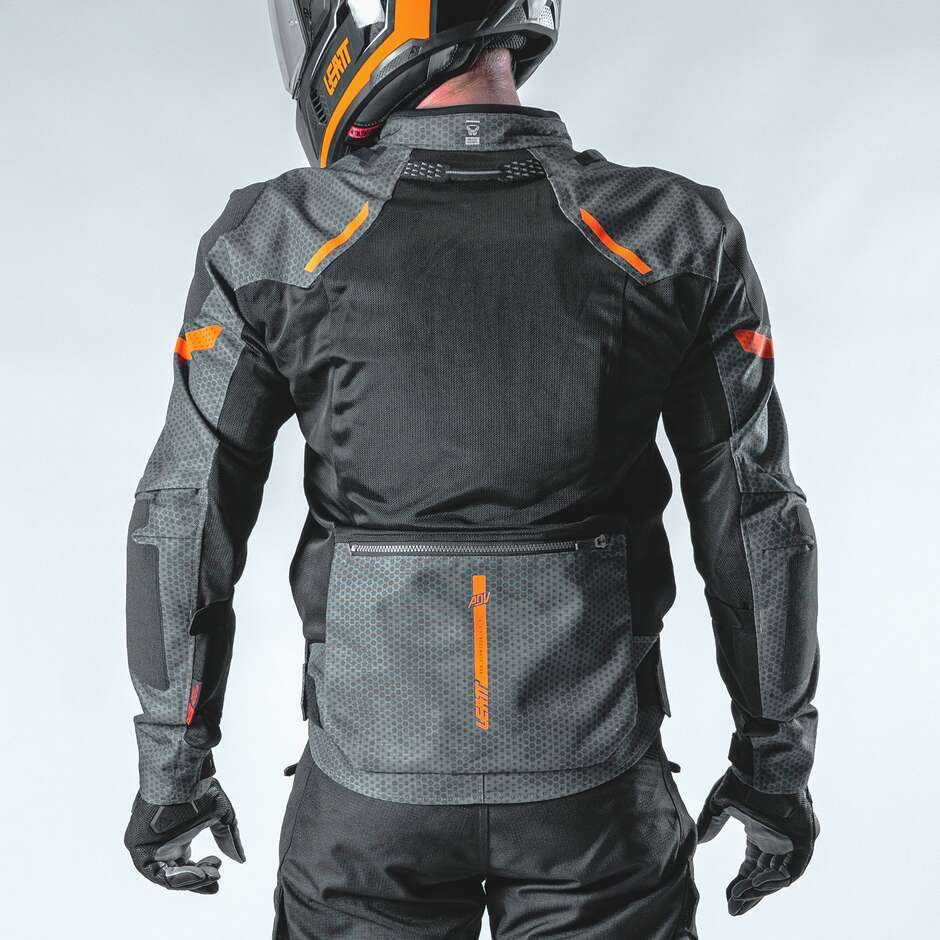 Veste Leatt FlowTour 4.5 Short ADV Gris Fer
