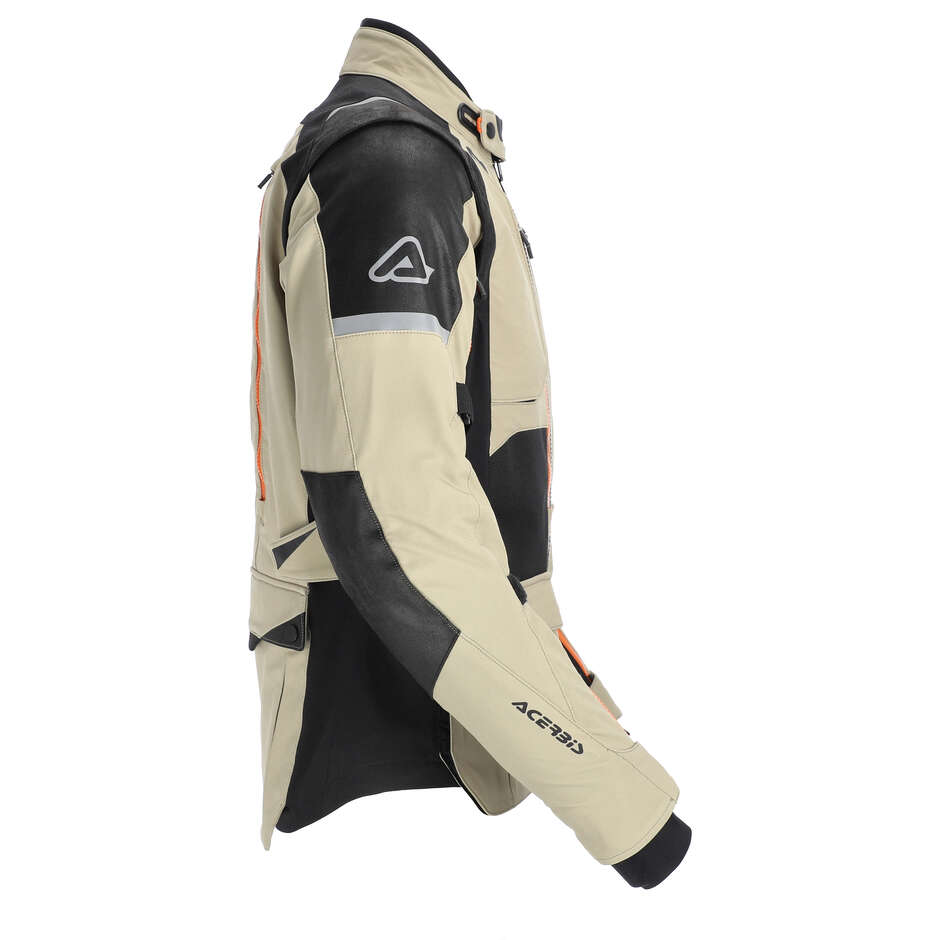 Veste moto Acerbis RALLY PRO Beige Noir