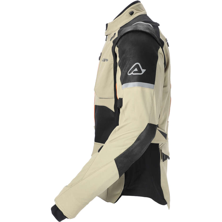 Veste moto Acerbis RALLY PRO Beige Noir