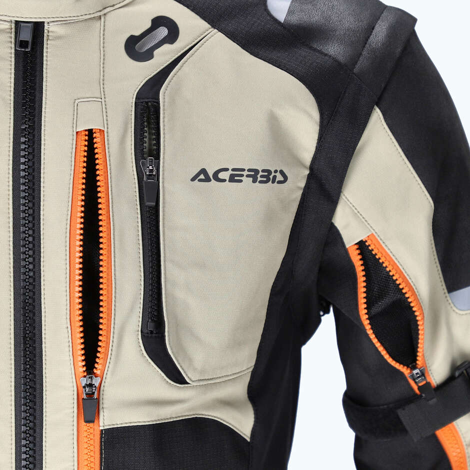 Veste moto Acerbis RALLY PRO Beige Noir