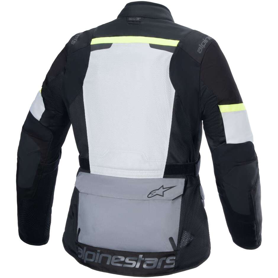 Veste moto Alpinestars ANDES AIR DRYSTAR Ice gris foncé gris noir