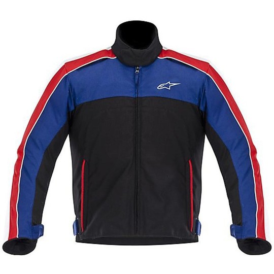 Veste moto Alpinestars SOLARIS TEXTILE JACKET Noir-Blanc-Bleu-Rouge