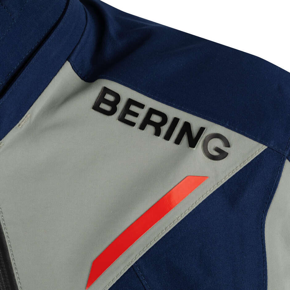 Motorradjacke Bering AUSTRAL GTX Marine Grau Rot Blau