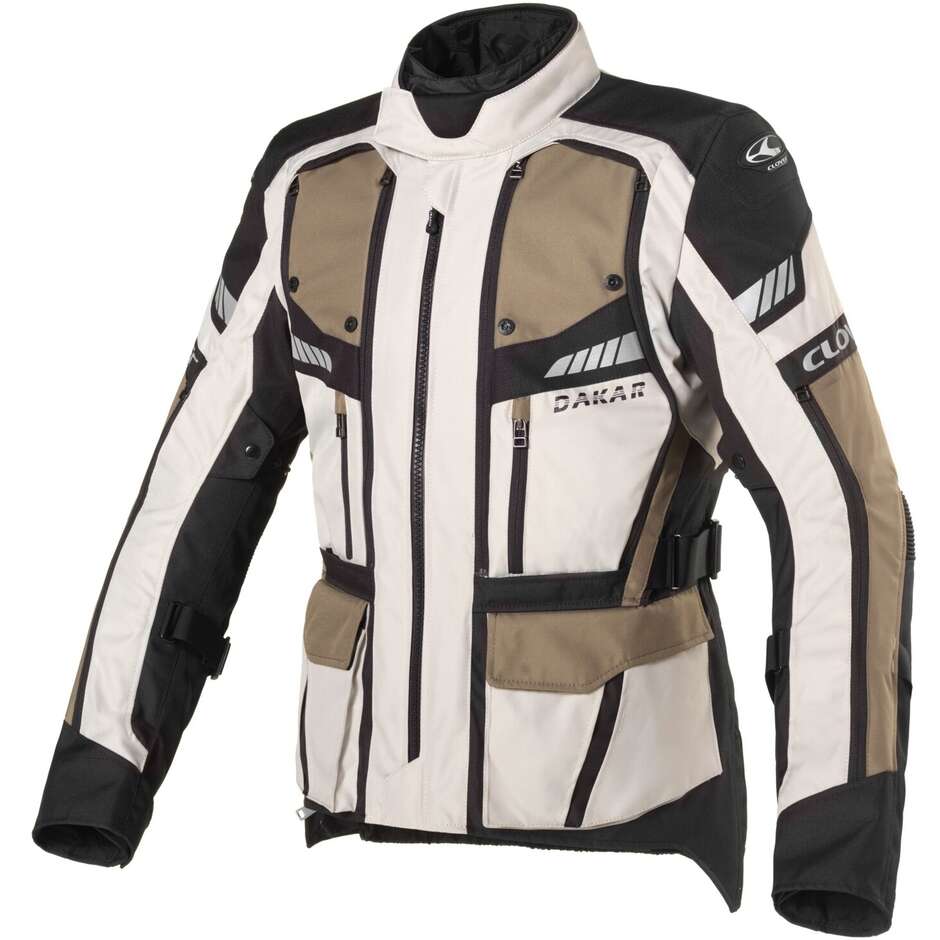Veste moto Clover DAKAR 2 WP Noir Sable