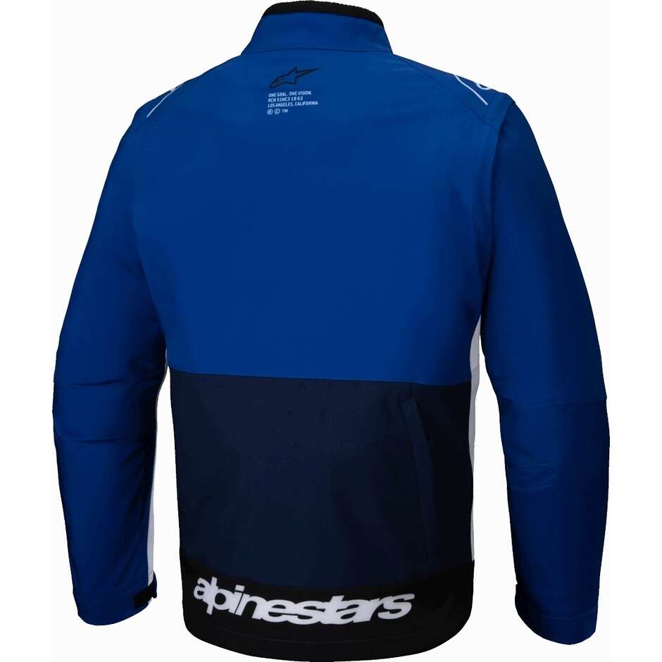 Veste Moto Cross Enduro Alpinestars LITE-DURA SOFTSHELL Marine Bleu Vif Blanc