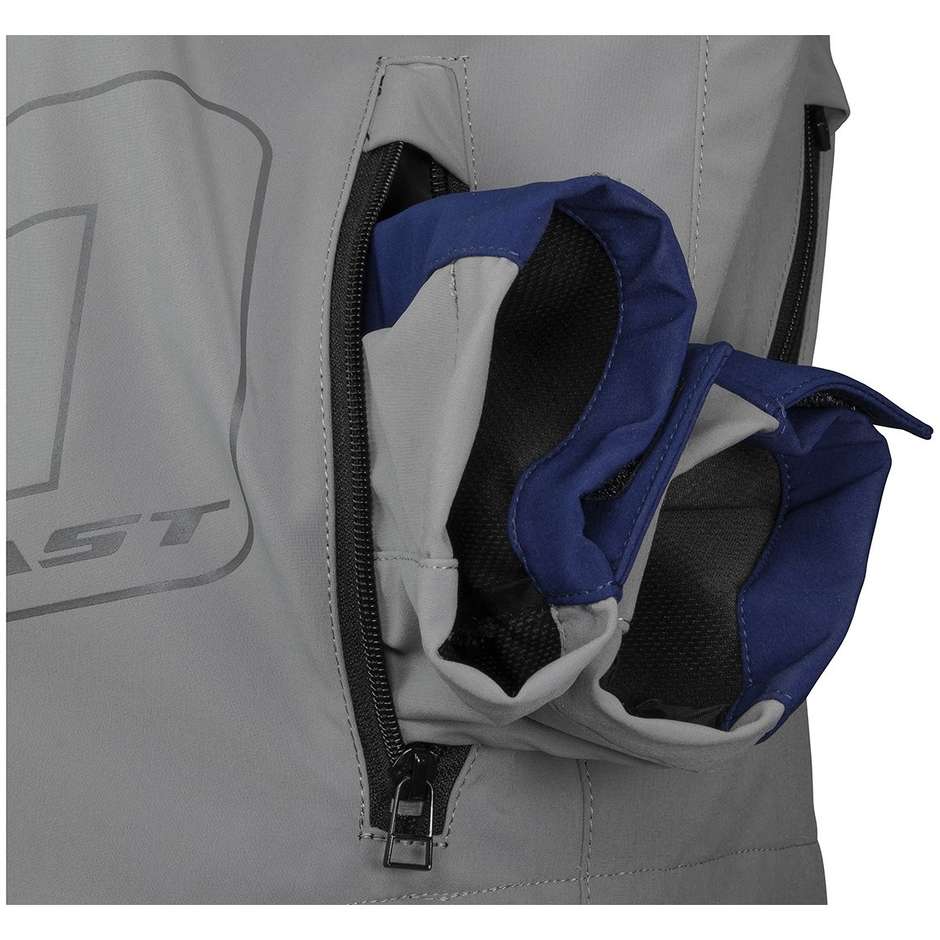 Veste Moto Cross Ufo Enduro Taiga avec manches amovibles bleues