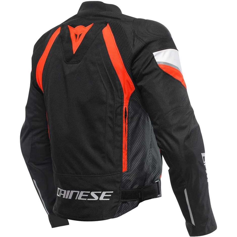 Dainese AVRO 5 Motorcycle Jacket Black Fluorescent Red White