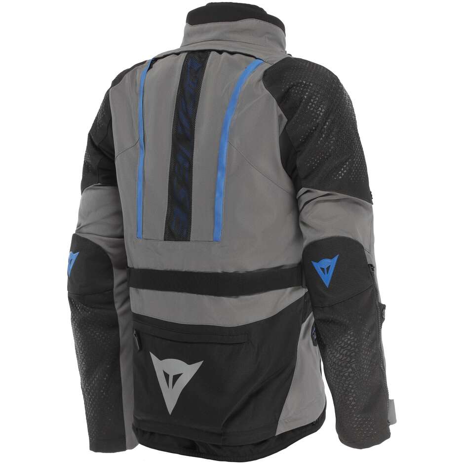 Veste moto Dainese GULLFOSS D-DRY Gargoyle Touring Noir Bleu