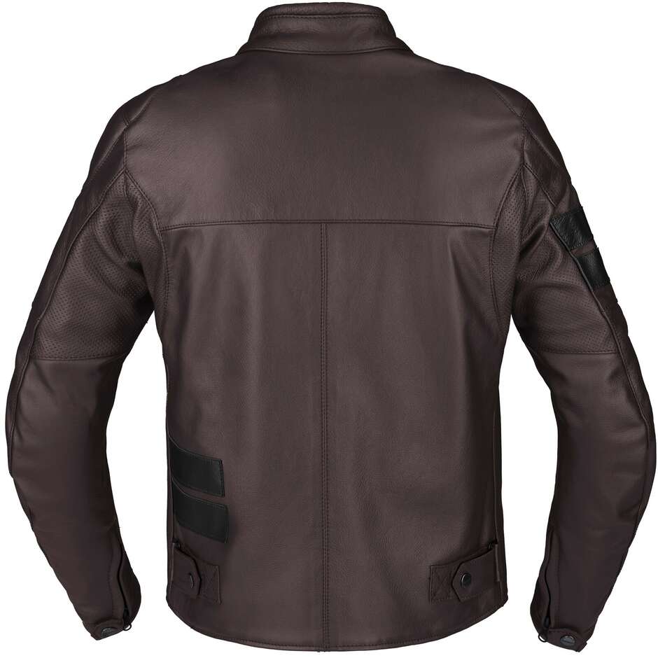 Veste moto en cuir Spidi ROAR Bordeaux Noir