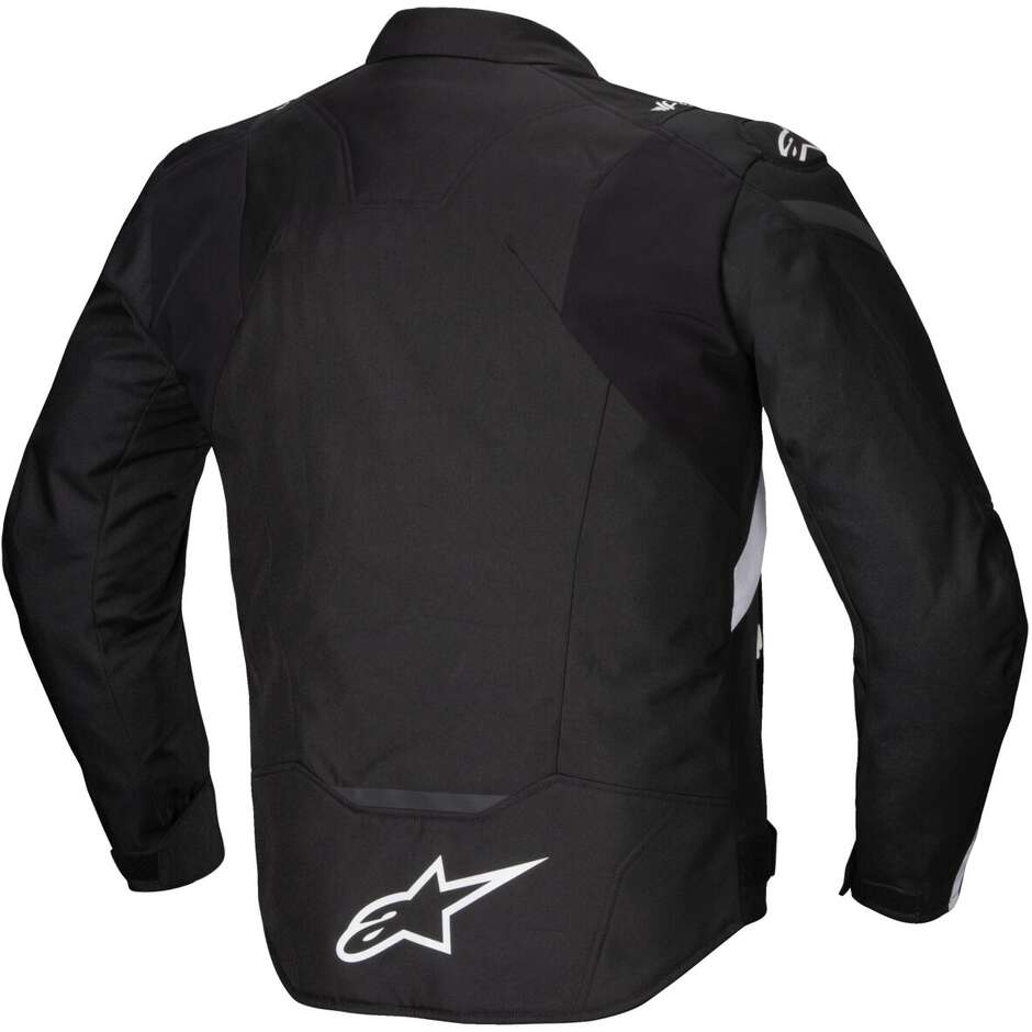 Veste moto en tissu Alpinestars T-JAWS V4 WP noir blanc