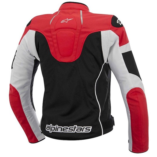 Veste moto en tissu femme Alpinestars Stella T-GP PLUS R AIR noir blanc