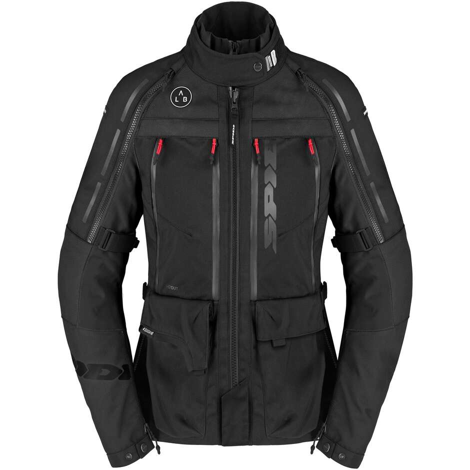 Veste moto en tissu pour femme Spidi 4 SEASON V3 LADY Noir