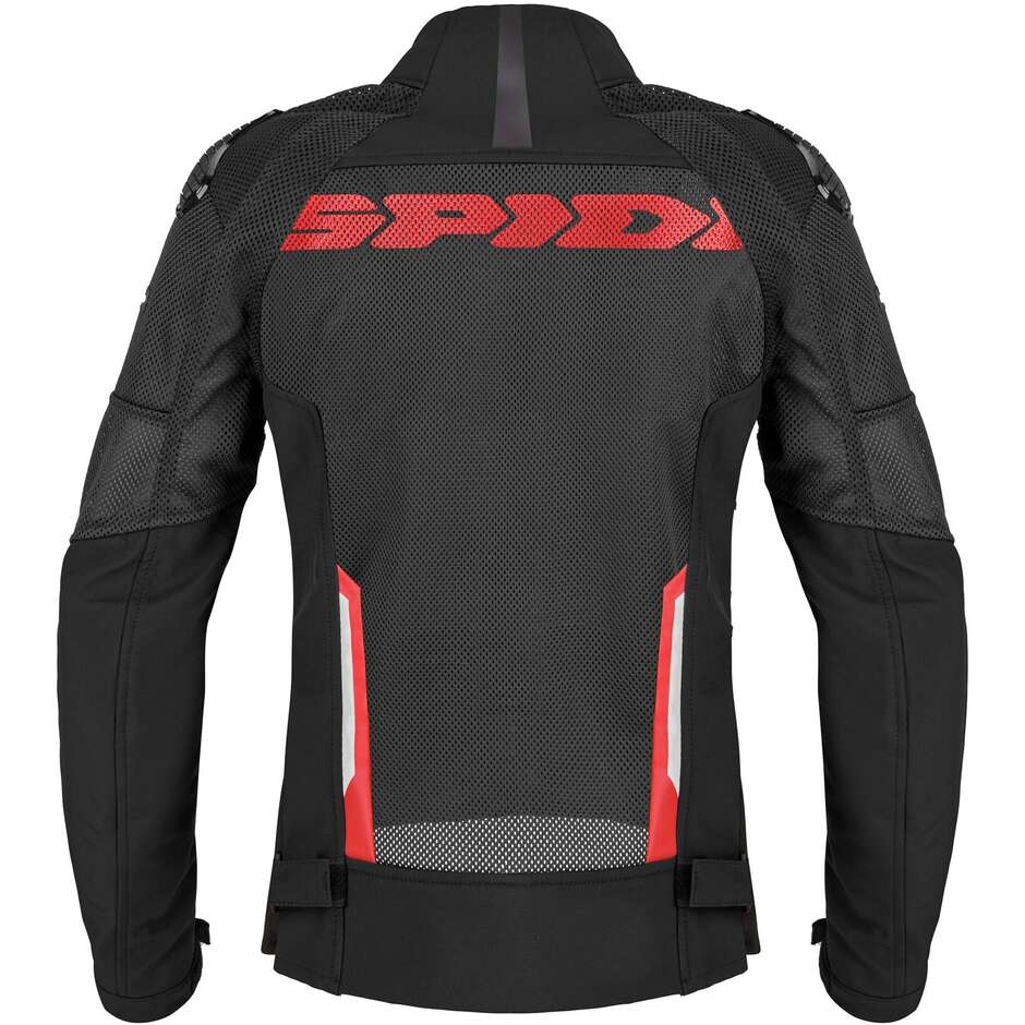 Veste moto en tissu pour femme Spidi RACE WARRIOR 2 NET LADY Rouge