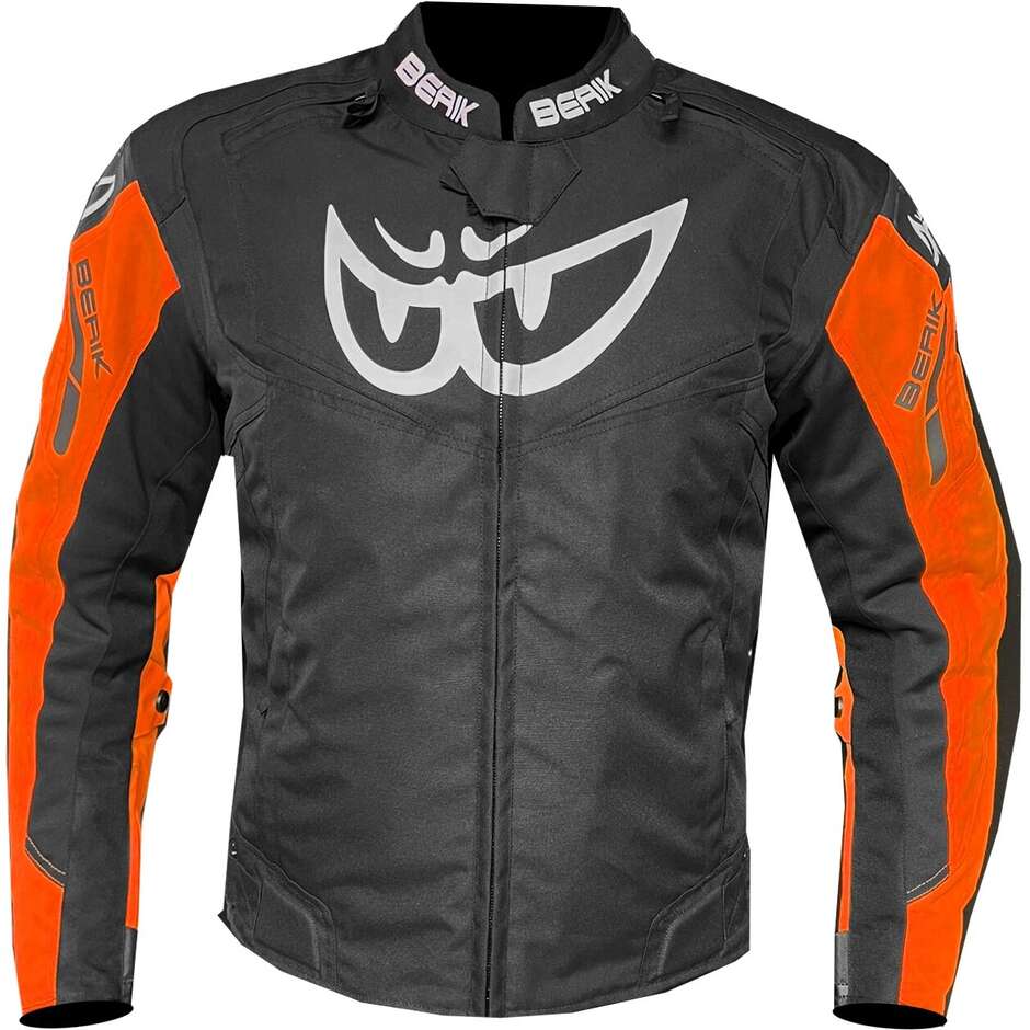 Veste moto en tissu technique Berik 2.0 NJ-173302FR Mega Sport Noir Rouge