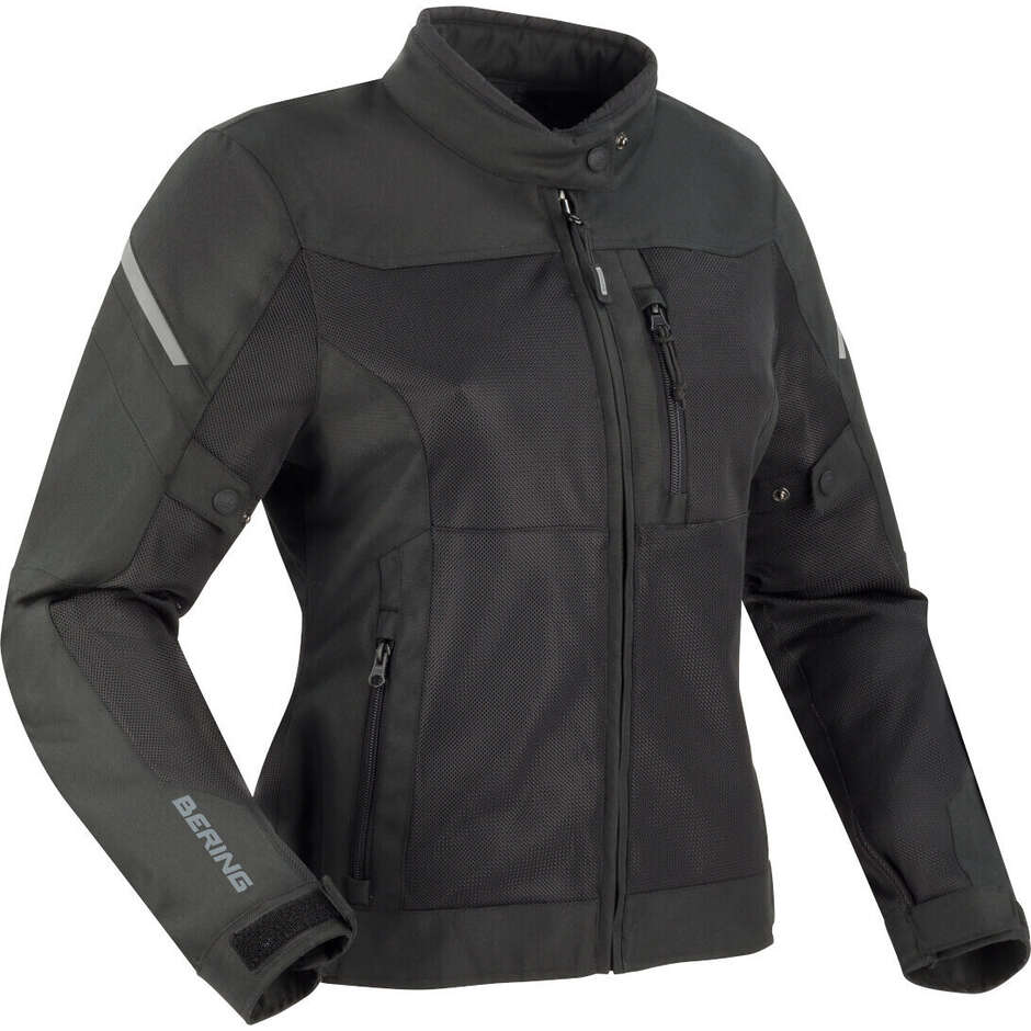 Veste moto femme Bering LADY OZONE Noir