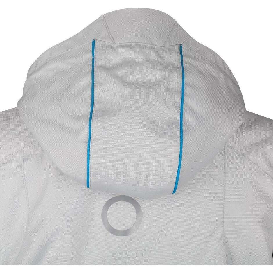 Veste moto femme Bering LADY WARWICK gris clair bleu