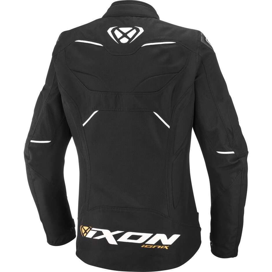Veste moto femme Ixon IONIX LADY Noir Blanc