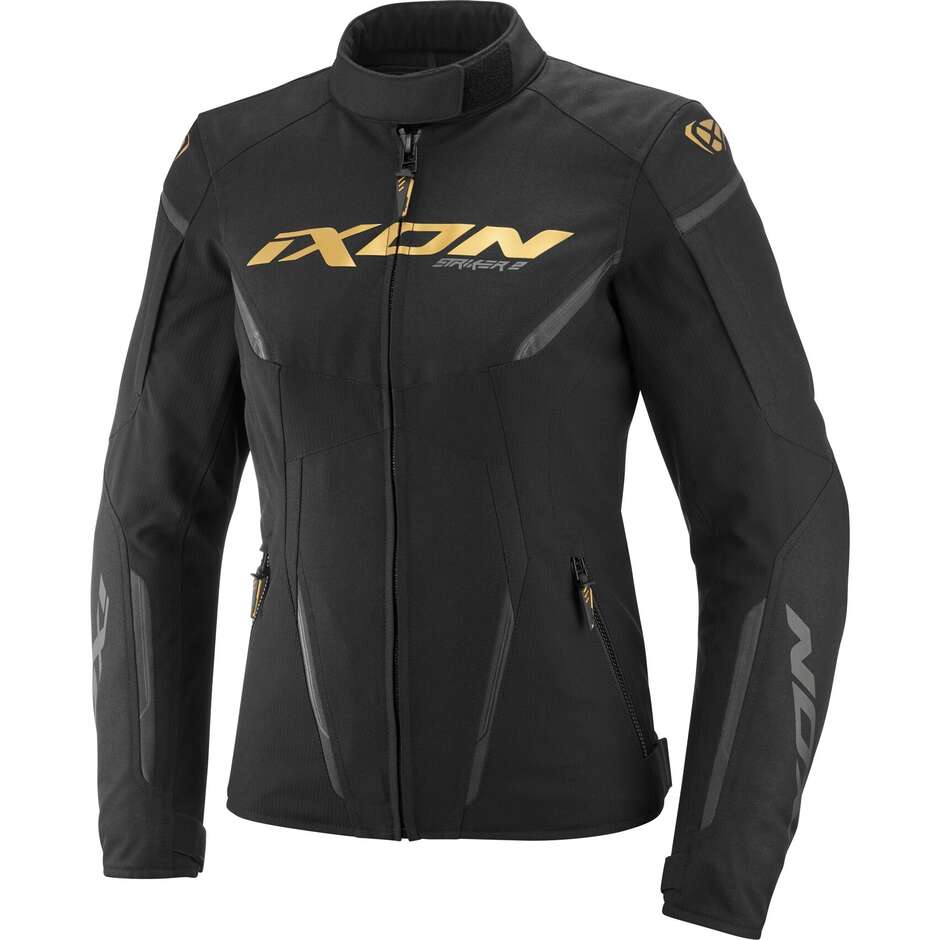 Veste moto femme Ixon STRIKER 2 LADY Noir Or