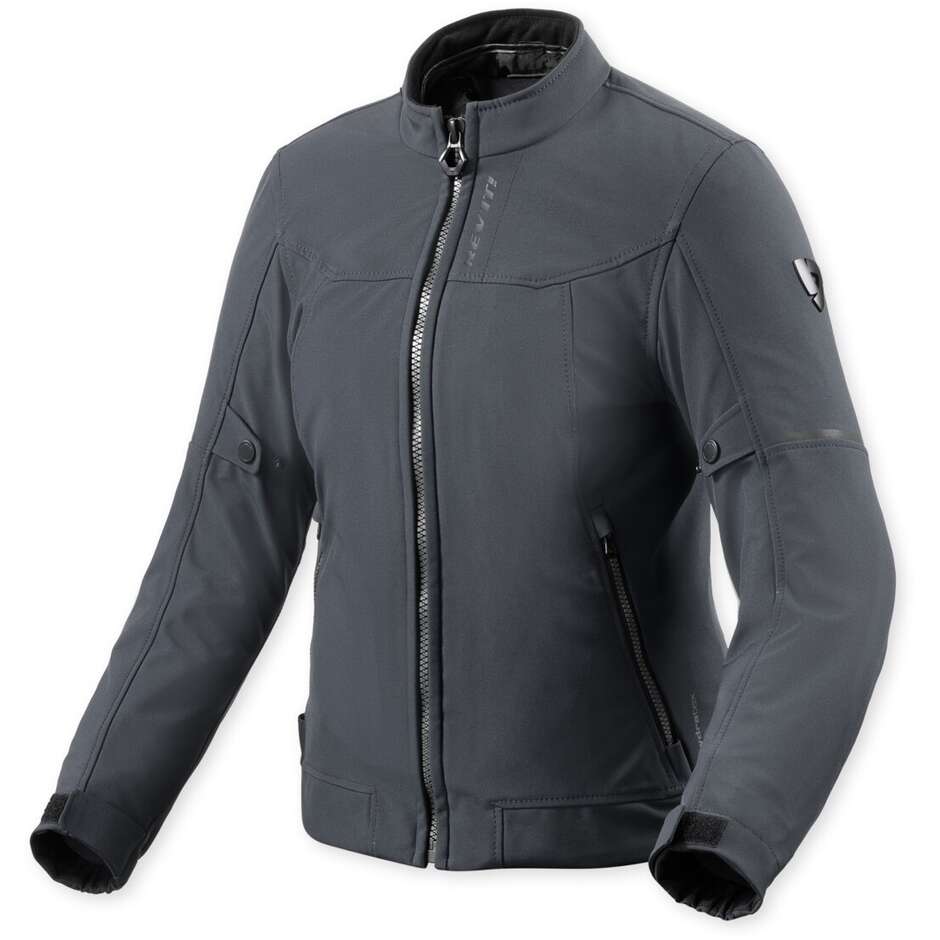 Veste moto femme Rev'it Shade 2 H2O, bleu foncé