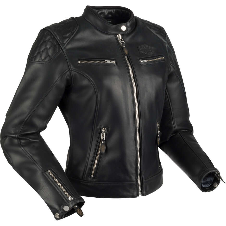 Veste moto femme Segura LADY CURTIS noire