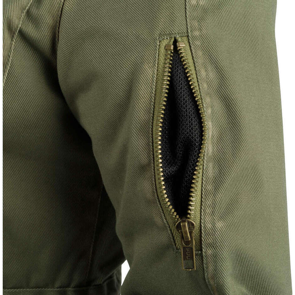 Veste moto femme Segura LADY TABATA kaki