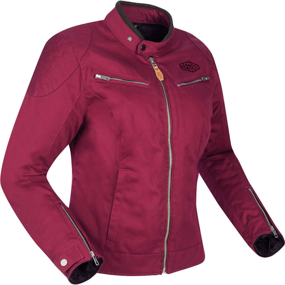 Veste moto femme Segura LADY TINA Bordeaux