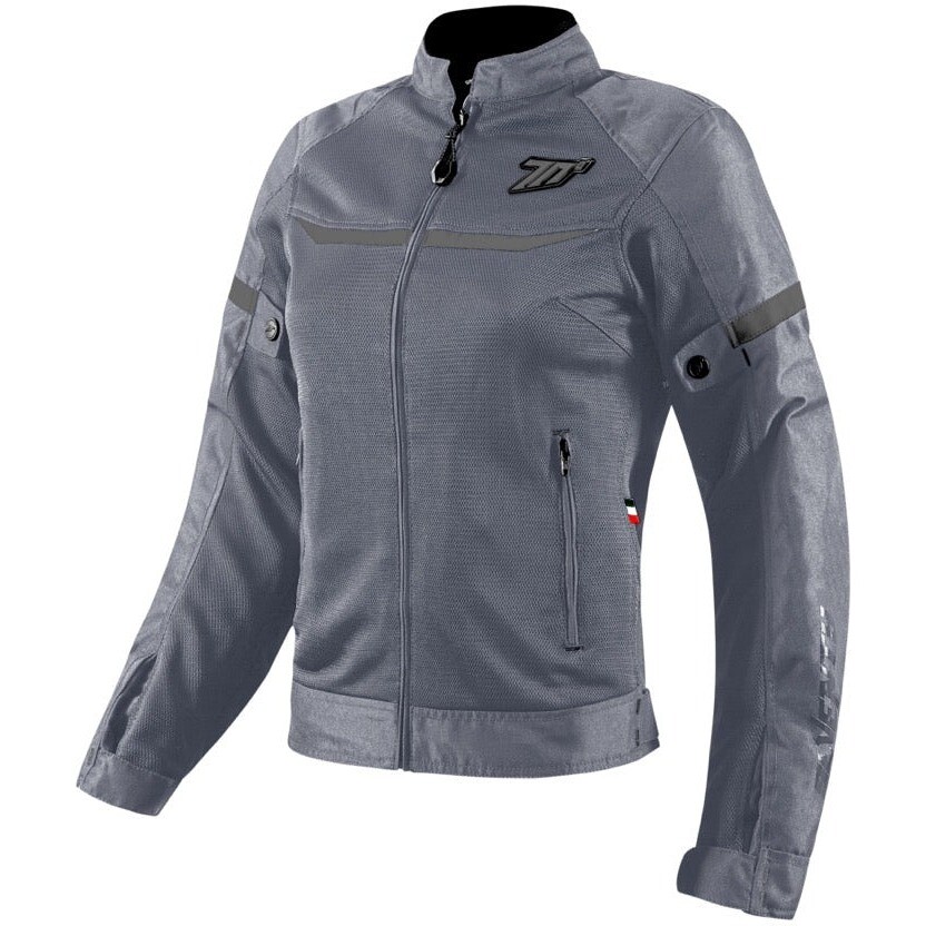 Veste moto femme Seventy Degrees SD-JR30.2 MOJAVE, gris glacier