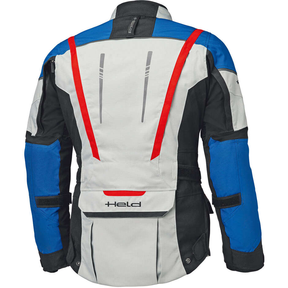 Veste moto Held Hakuna Matata 3 Top gris bleu