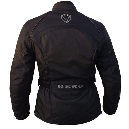 Veste moto Hero pour femmes en tissu technique 4 saisons 1007 Krishma noir