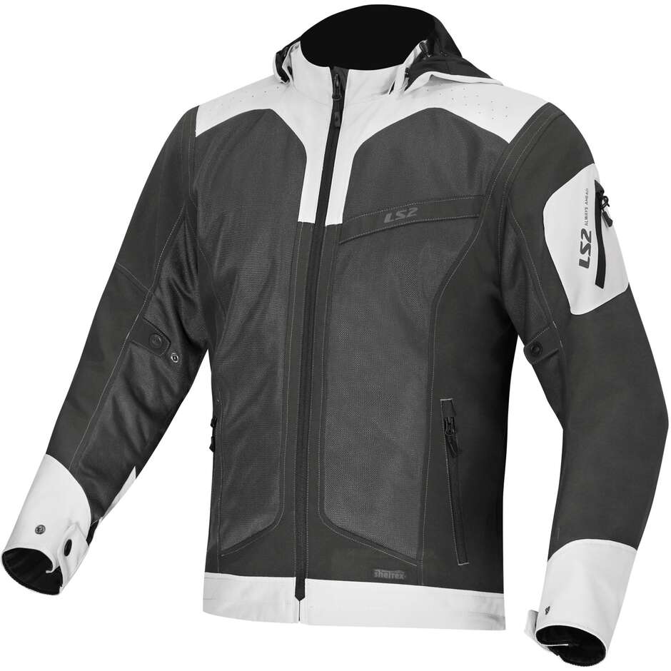 Veste moto LS2 BOLTON AIR MAN Vert Gris