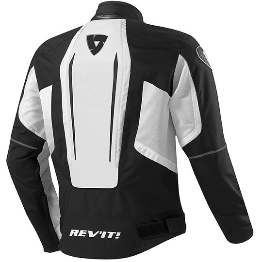 Veste Moto Rev'it AIRFORCE Perforated Fabric Blanc Noir