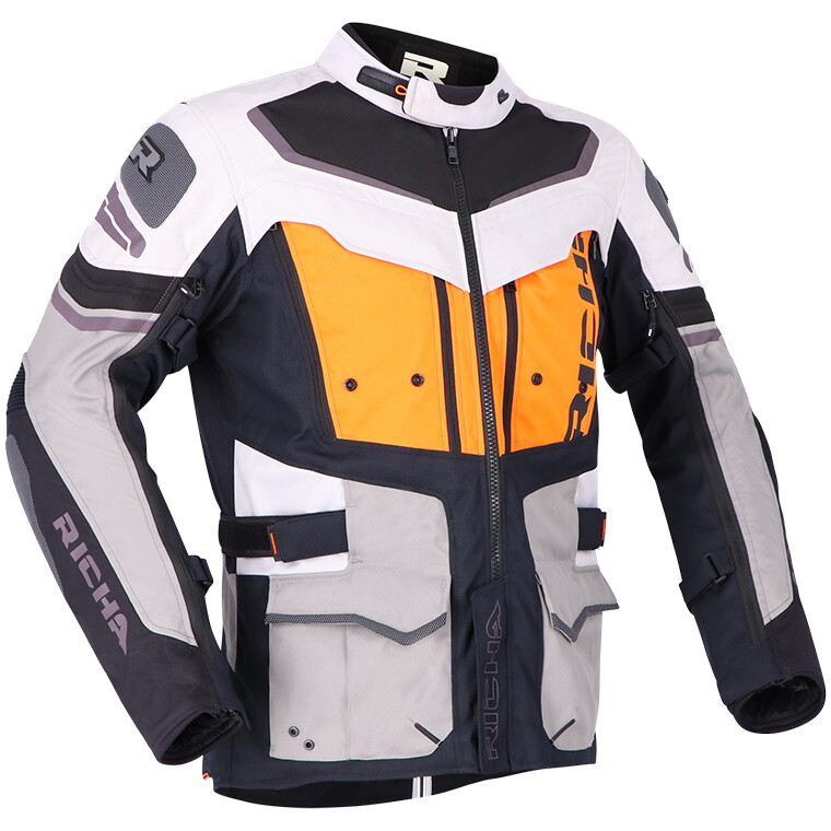 Richa Infinity 2 Veste Textile De Moto Imperméable, Schwarz, XL