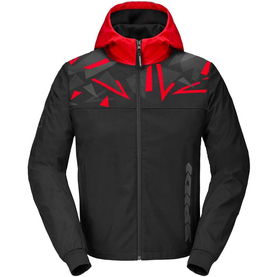 Veste moto Spidi HOODIE EVO SPORT Noir Rouge