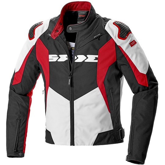 Veste Moto Spidi SPORT WARRIOR TEX CE Textile Noir Blanc Rouge