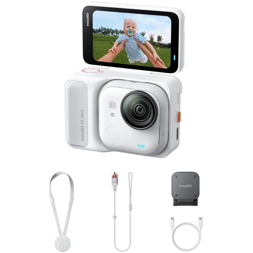 Videocamera Insta360 GO ULTRA - Standard Bundle Artic Bianco