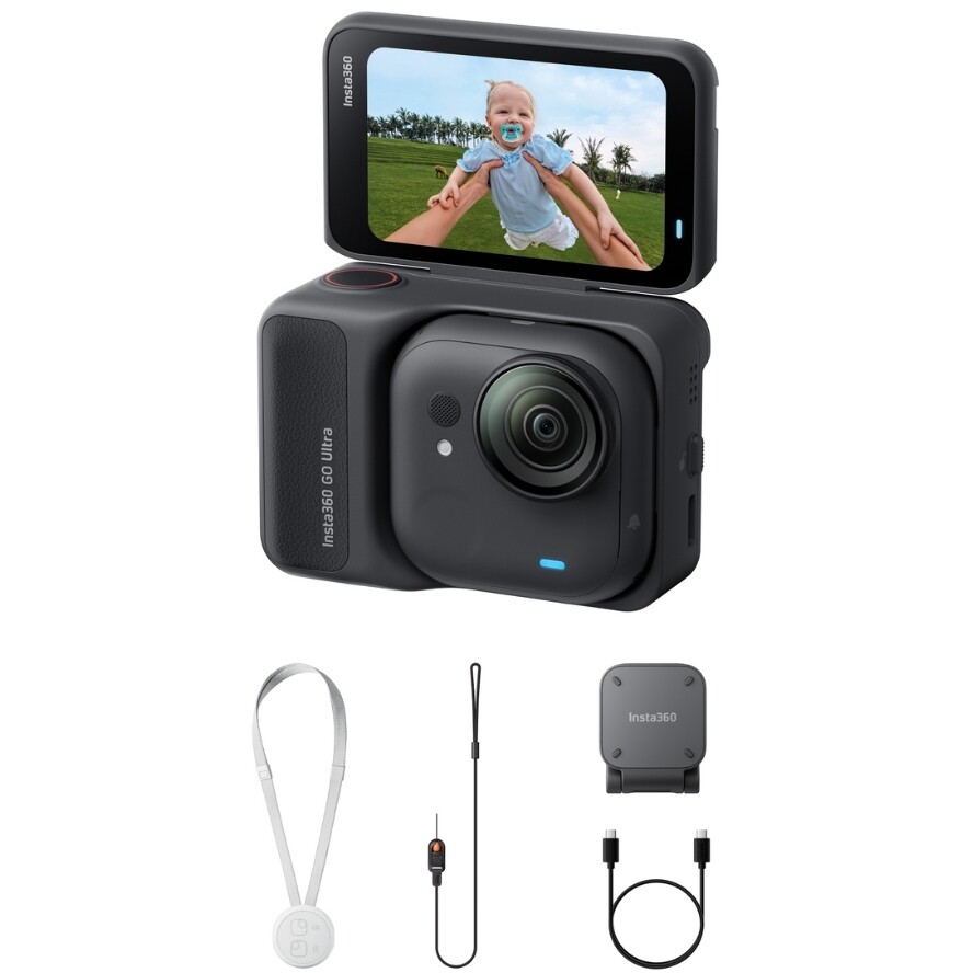 Videocamera Insta360 GO ULTRA - Standard Bundle Midnight Black