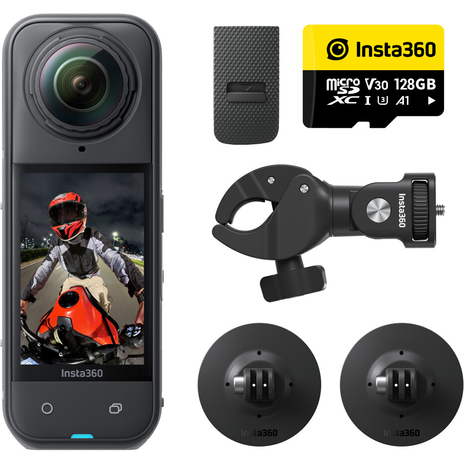 Videocamera Insta360 X5 - Motorcyle Bundle