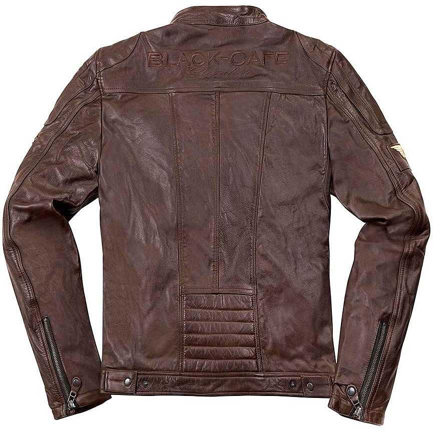 Vintage Black Cafè London LJ10676 Brown Brown Leather Motorcycle Jacket For  Sale Online 