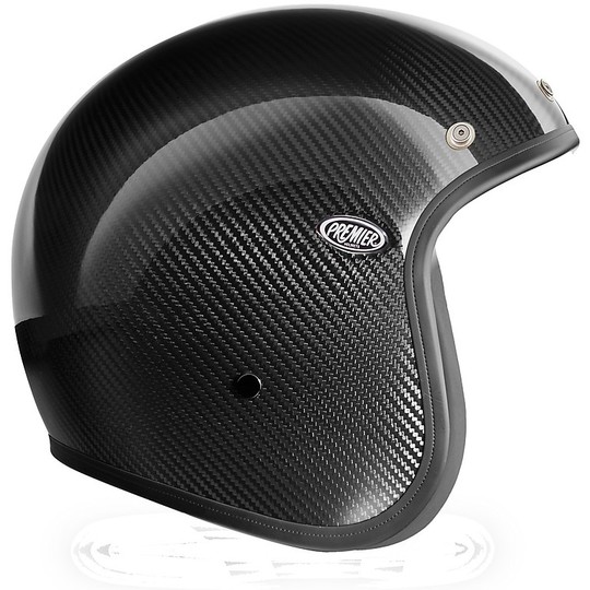 Vintage Carbon Jet Motorcycle Helmet Premier LE PETIT CLASSIC EVO Carbon