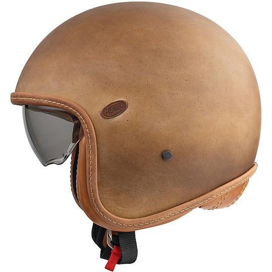 VINTAGE EVO BOS BM Vintage Jet Motorcycle Helmet Premier BM Brown