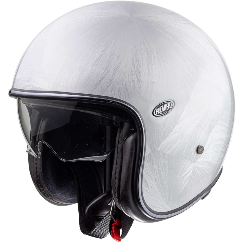 VINTAGE EVO DR White Vintage Jet Motorcycle Helmet DR White