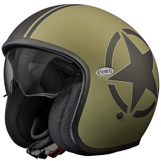 VINTAGE EVO Star Military Helmet Vintage Jet Fiber Green Bm Matt Green