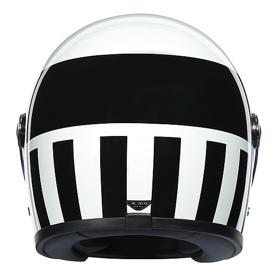 Vintage Full Face Helmet AGV Legend Multi INVICTUS White Black