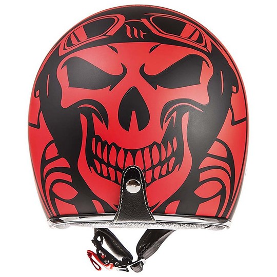 Vintage Helmet Helmet MT Helmets Le Mans SV 2 DEVENIRE A0 Black Matt Red