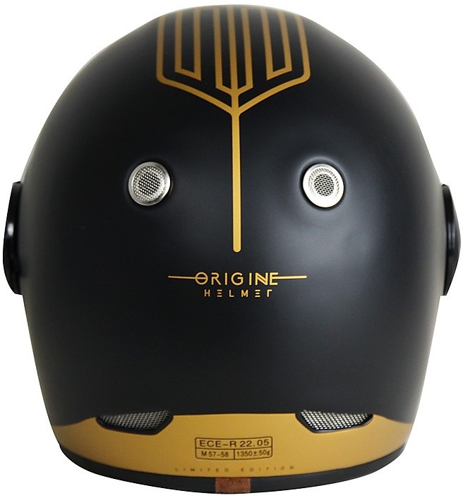 Origine Vega Limited Edition Full Face Retro Motorcycle Helmet Matt Black 
