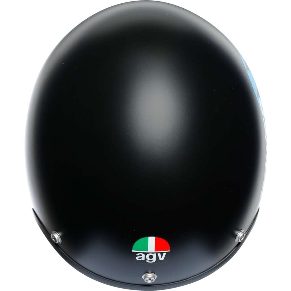 Vintage Jet Agv Legend X70 Multi Helmet POWER SPEED Pure Matte Black