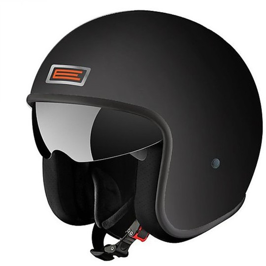 Vintage Motorcycle Helmet Jet Sprint Origin visor Interior Matte Black